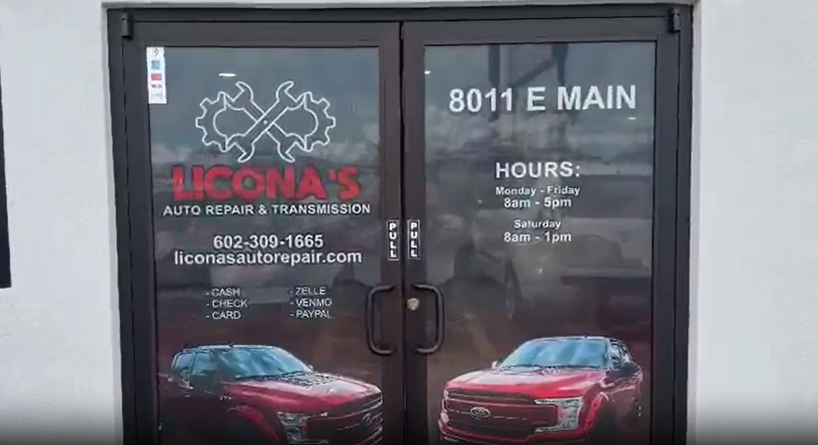 Licona’s Auto Repair workshop